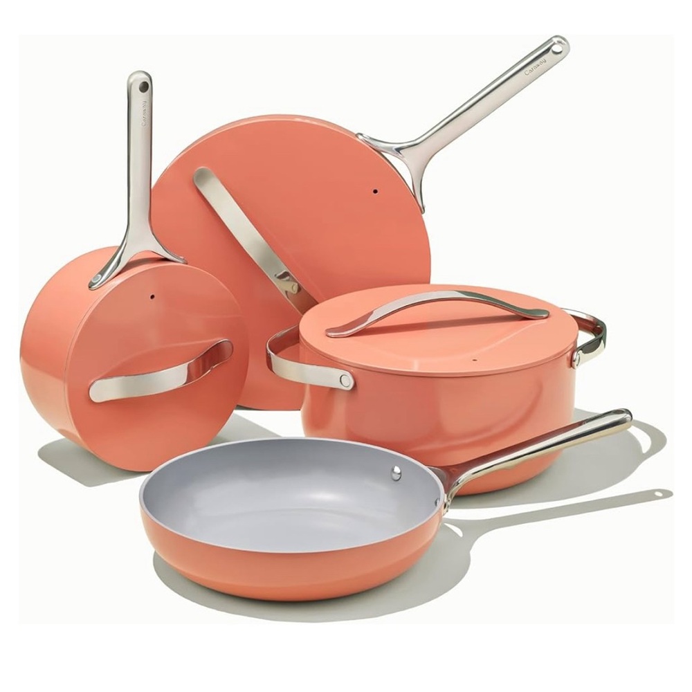 Caraway ceramic cookware set